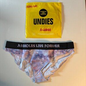 Assholes Live Forever Colorful Claud Women's Underwear